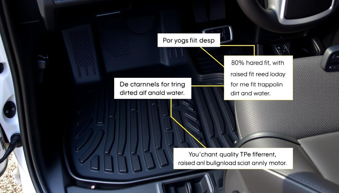 Custom all-weather mats for Toyota 4Runner 2024 displayed in vehicle