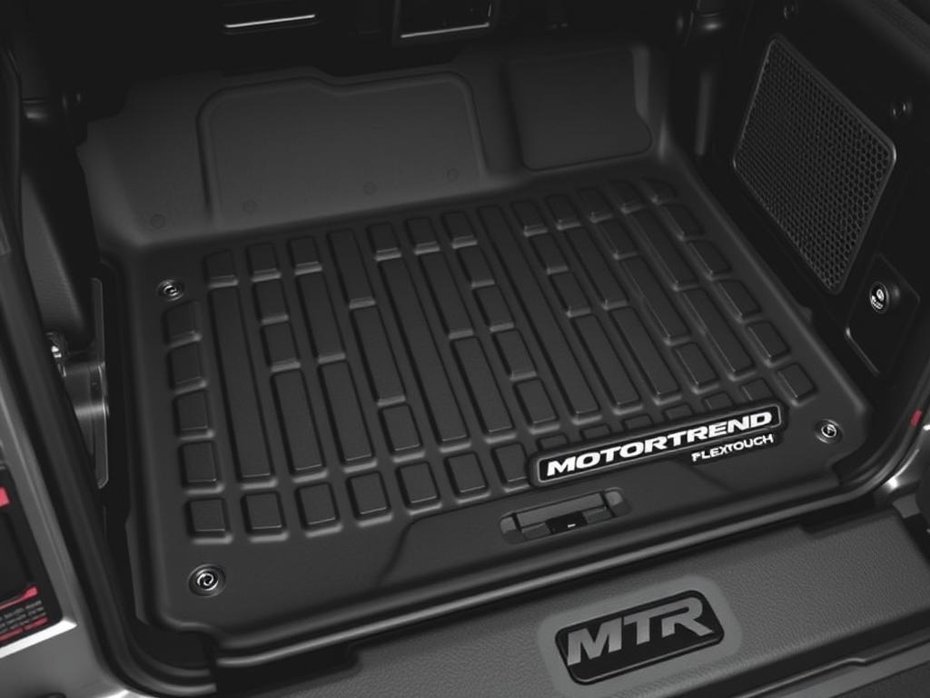 Motor Trend FlexTough floor mats for Jeep Wrangler Unlimited 2023 showing universal fit design Motor Trend FlexTough floor mats for Jeep Wrangler Unlimited 2023 showing universal fit design