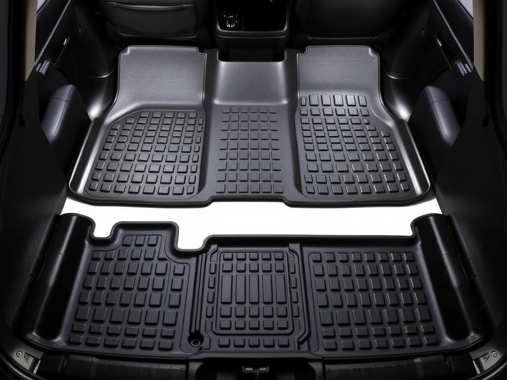 YITAMOTOR custom all-weather mats and cargo liner for Toyota 4Runner 2024 YITAMOTOR custom all-weather mats and cargo liner for Toyota 4Runner 2024