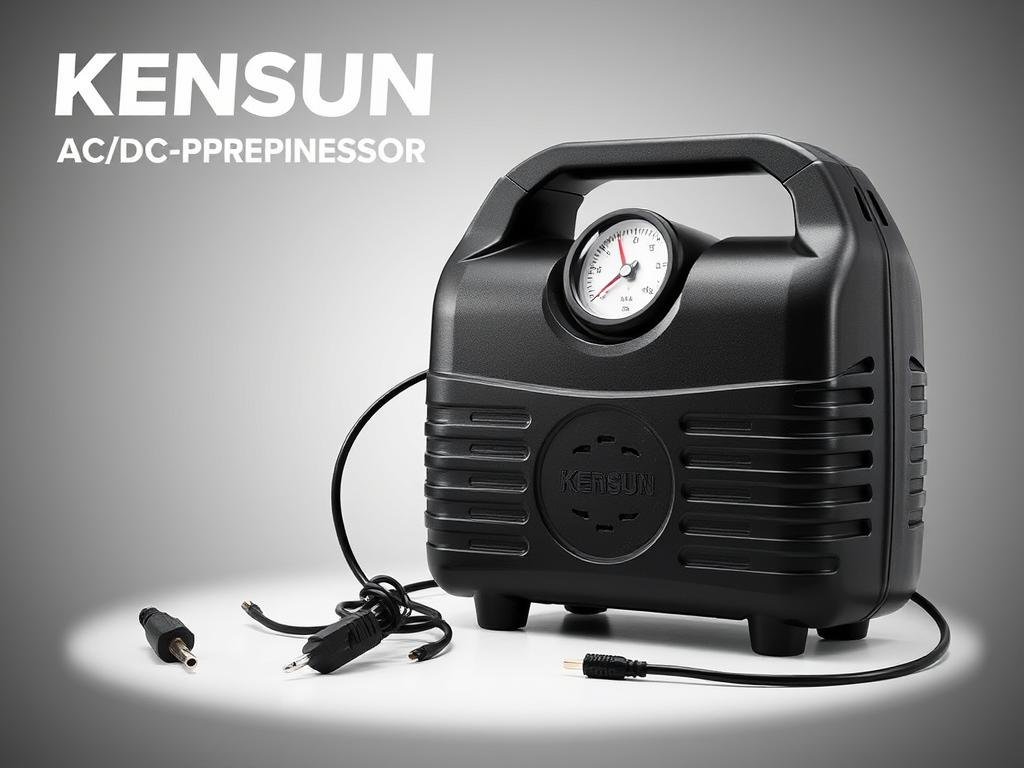 Kensun AC/DC Portable Air Compressor with both power cords Kensun AC/DC Portable Air Compressor with both power cords