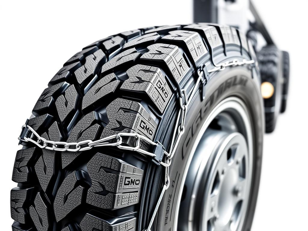 König XG-12 Tire Chains showing premium construction and tensioning system