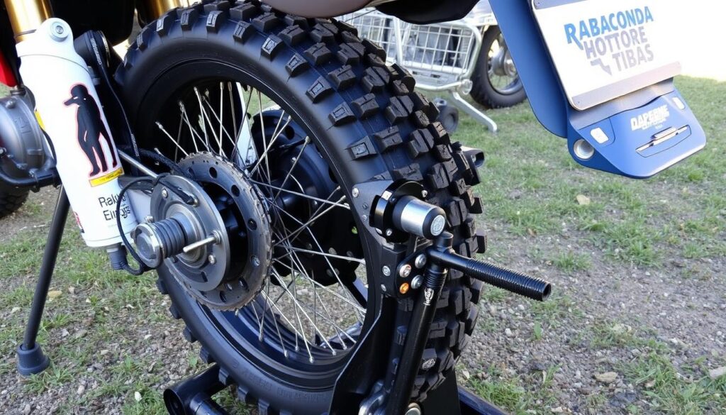 Rabaconda Tire Changer with motorcycle tire