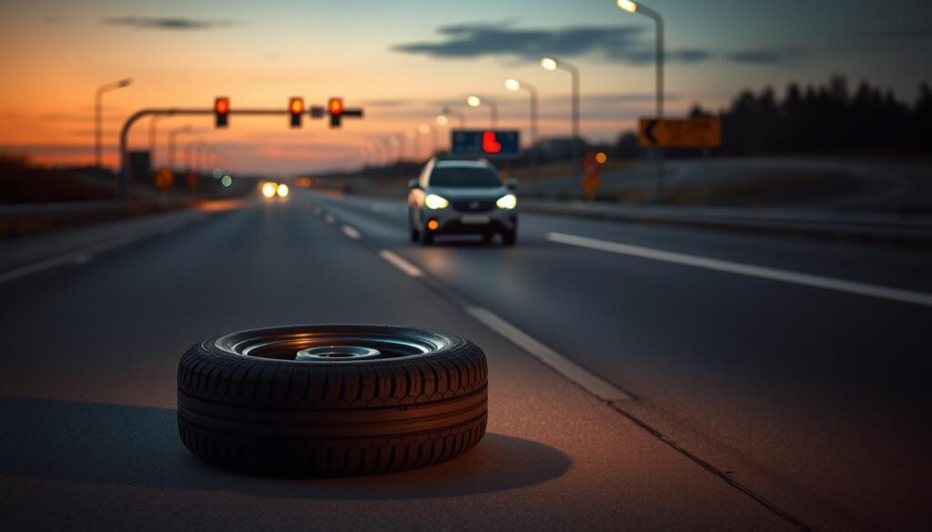 Spare Tire Distance Safety Guidelines