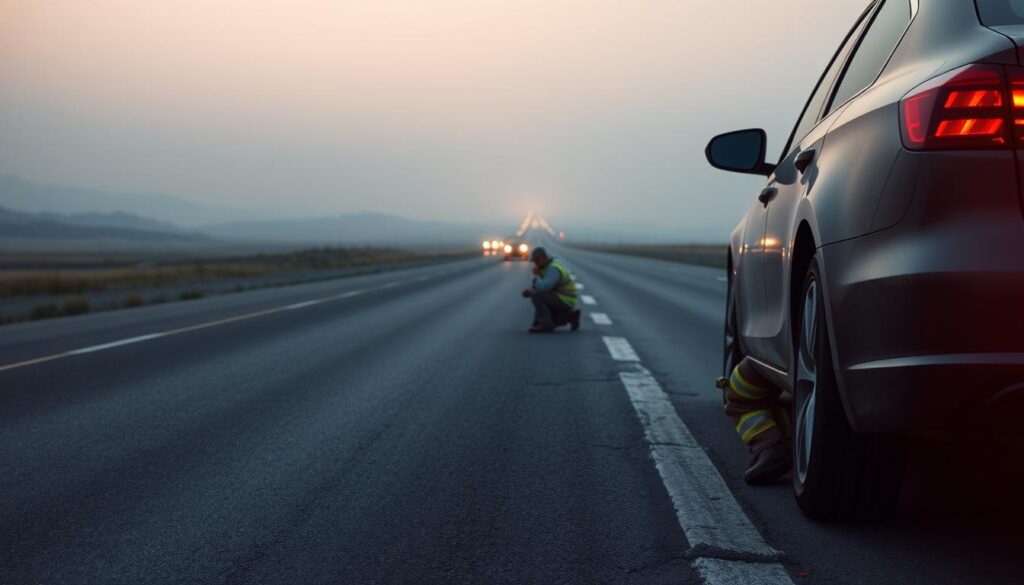 Spare Tire Highway Driving Safety