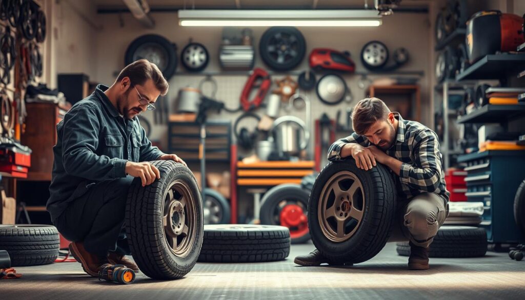 Tire Repair Comparison Professional vs DIY